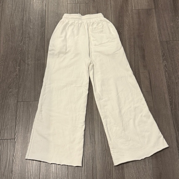 Staud 100% Cotton Wide-Leg Pants in Cream | size xs - Picture 3 of 16